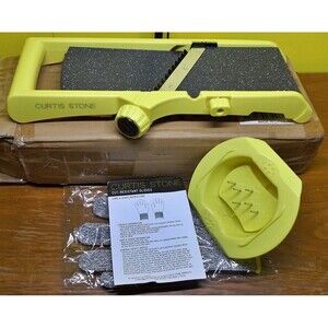 Curtis Stone Dura-Pan Nonstick Mandoline Slicer - Yellow - NEW Open Box